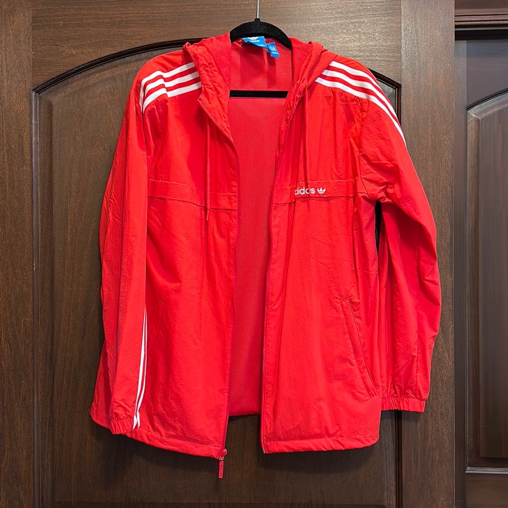 Womens Adidas Red/White Jacket